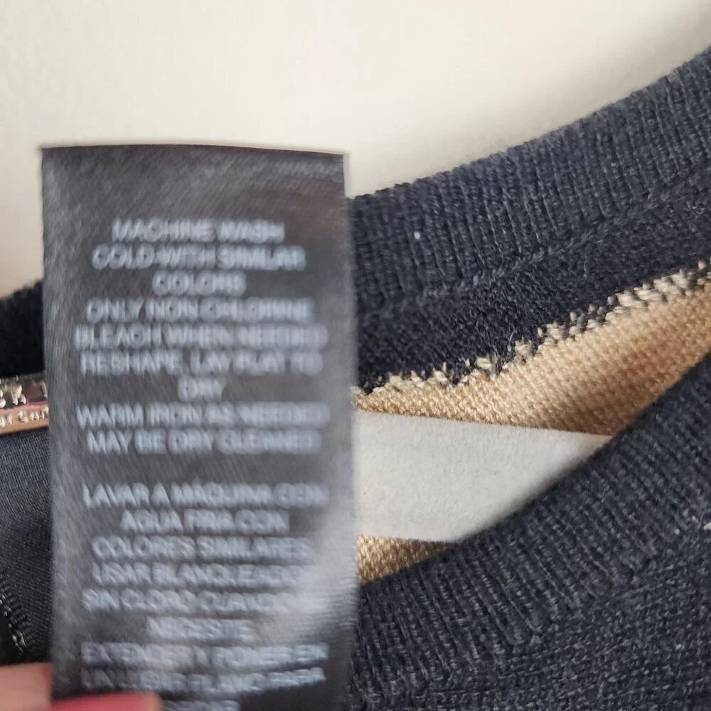 Chico's Black Label poncho style knit sweater  sz 3 / XL  5% cashmere soft